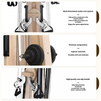 Machine de Pilates Gyro Commerciale en Bois de Hêtre Massif, Système de Poulies Silencieux Robuste pour Cliniques de Rééducation de la Colonne Vertébrale et Yoga de Luxe