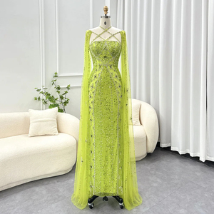 green emerald velvet dress Estefania