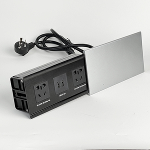 <span class=keywords><strong>Prise</strong></span> de bureau coulissante cachée personnalisée avec type C, alliage d'aluminium, multifonction, <span class=keywords><strong>prise</strong></span> de bureau coulissante universelle - Product Image 2