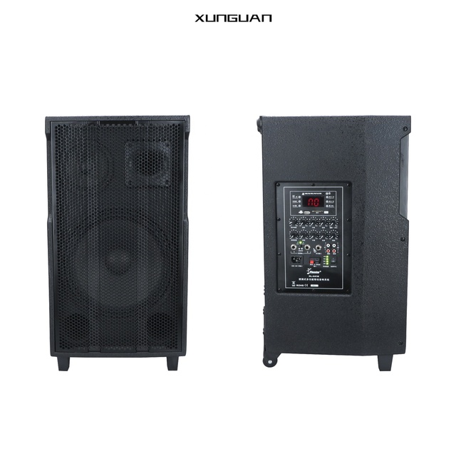 PL-4400A Series Full Range Rechargeable Trolley Speaker 10/12/15 Inch Wooden Cabinet Box Speaker for Outdoor Use