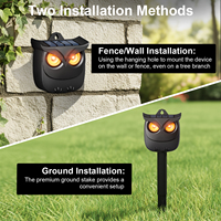 Lumière LED solaire imperméable pour dissuader les animaux, pour cerfs, coyotes, renards, ratons laveurs, marmottes, jardin, cour