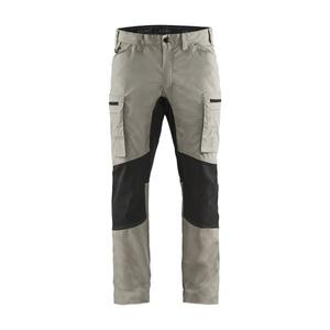 BLAKLADER - 145918452799D104 Pantalon de service avec stretch Stone/Black-PANTALON DE TRAVAIL EAN 7330509500668 PANTALON DE TRAVAIL CARGO - Product Image 1