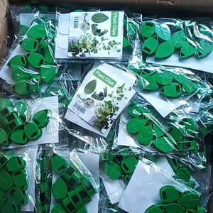 Clips de fixation murale auto-adhésifs pour plantes grimpantes, simulation de feuilles vertes, pour le soutien des plantes grimpantes - Product Image 6