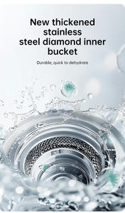 เครื่องซักผ้ากึ่งอัตโนมัติ 10 ลิตร มอเตอร์คู่ แยกน้ำซักและน้ำล้าง สำหรับหอพัก <span class=keywords><strong>บ้าน</strong></span><span class=keywords><strong>เช่า</strong></span> ครัวเรือน แบบสองถัง - Product Image 6