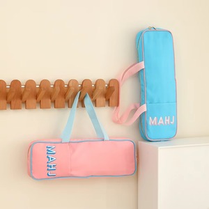 Sac de rangement portable pour Mahjong rose pour femmes, personnalisé en gros, style tendance, en nylon avec fermeture éclair - Product Image 3