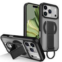 Étui de téléphone portable 360° antichoc avec aimant puissant N52, bande de maintien flexible, design sportif peint aux UV, TPU+PC anti-traces de doigts