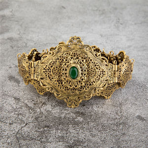 <span class=keywords><strong>Ceinture</strong></span> marocaine chic de luxe pour femme, longueur ajustable, en alliage plaqué <span class=keywords><strong>or</strong></span> 18 carats, chaîne de corps de <span class=keywords><strong>caftan</strong></span> de mariage de style vintage pour fiançailles - Product Image 5