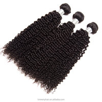 Extensions de Cheveux Humains Naturels 100% Non Traités, Bouclés Kinky, Ondulés Profonds, en Gros, 12A, 10-20''