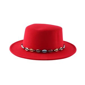 Chapeaux personnalisés à large bord pour femmes, vente en gros, chapeaux de créateur, bonnets, fedoras en feutre de laine pour hommes, décontractés - Product Image 3