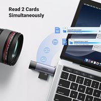 UGREEN Mini lecteur de carte USB C USB 3.0 vers lecteur de carte mémoire Adaptateur pour appareil photo externe Multi lecteur de carte à puce