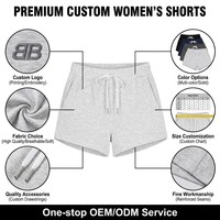 Shorts décontractés taille haute pour femme avec logo personnalisé, légers, respirants, avec poches, pour sports de plein air, voyage, golf, fitness, yoga, été