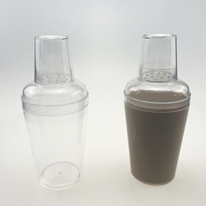 Mixologie à portion unique de 12oz avec <span class=keywords><strong>bouteille</strong></span> de shakers à cocktail <span class=keywords><strong>Martini</strong></span> en plastique personnalisée pour Happy Hour - Product Image 3