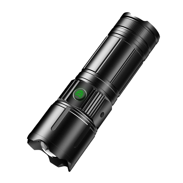 Super Bright Aluminum Alloy Powerful Flashlight Rechargeable Battery LED Electric Torch