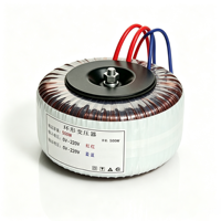 Transformateur toroïdal à faible EMI 500W 50/60Hz 110V/240V entrée 45V/0-45V double sortie pour amplificateurs audio professionnels et équipements sonores
