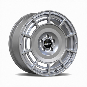 LS8193 Jantes en alliage forgé personnalisables 6x139.7 ET20 ET35 15-26 pouces, style SUV/camion, finition argent mat, stock limité, vente flash - Product Image 1