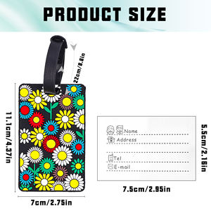 ป้ายห้อยกระเป๋าเดินทางทำจากพีวีซีแบบกันน้ำได้ง่ายสไตล์ยุโรปและอเมริกา - Product Image 4