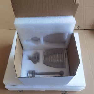 Frascos de Vidrio Reciclables y Ecológicos Personalizados para Miel con Tapa de Rosca y Cuchara en Tamaños de 500 ml y 700 ml para Aceite de Oliva y Leche - Product Image 5