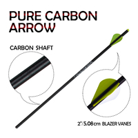 Flèches en carbone pur haute précision pour arbalètes, diamètre extérieur 8,8 mm, 20/22 pouces, en acier |   Chasse en plein air durable avec arc et flèches |   Plastique personnalisable