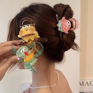 Nouveau mignon princesse dessin animé cheveux griffes doux Style en plastique cassé épingle à cheveux pour les filles - Product Image 4