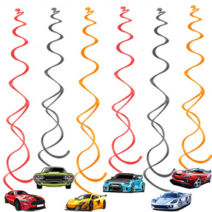 <strong>Hot</strong> Racing Car Balloons &amp; Disposable Cake Topper Set Boys <strong>Birthday</strong> <strong>Party</strong> Decoration with Photobooth Backdrop Supplies - Product Image 6