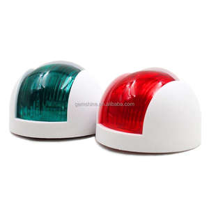 Feux de navigation sphériques blancs et noirs 12-24V étanches à LED rouge et verte pour bateaux marins, utilisés pour la navigation nocturne, matériel marin - Product Image 6