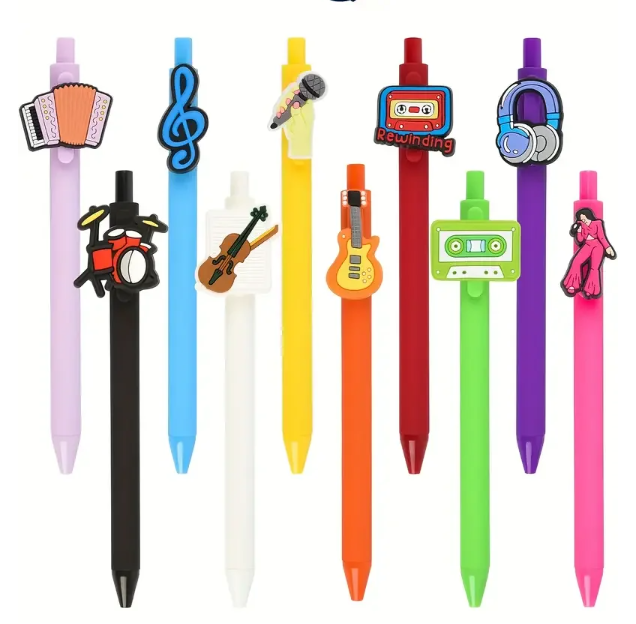 Fun Music Themed Ballpoint Pens With Cute Musical Patterns for Colleagues Team Staff Office Stationery
