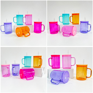 Custom LogoBulk 17oz Best Value Gifts High Borosilicate Transparent Sublimatable <b>clear</b> <b>Jelly</b> Glass Coffee Mugs - Product Image 2