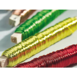 Alambre de Amarre de Hierro Recubierto de PVC Tratado Térmicamente para Floristerías, Rollos Pequeños para Fijación y Soporte - Product Image 3
