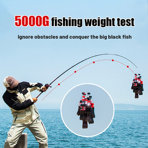 Caña de Pescar de Fibra de Carbono de Acción Rápida para Pesca de Carpas, Estilo Americano, para Pesca con Señuelos - Product Image 4