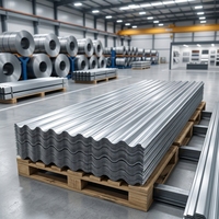 Tôle d'acier ondulée galvanisée à chaud, tôle de toiture en métal GI pour la construction d'entrepôts, d'ateliers et de bâtiments