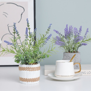 Plante artificielle en pot de lavande Ruilisi, décoration réaliste pour le bureau, la maison ou le bureau - Product Image 3