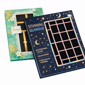 Empaque Cosmético de Cartón Reciclado Personalizado para Paleta de Sombras de Ojos con Ventana Magnética y Logotipo Personalizado del Fabricante - Product Image 1