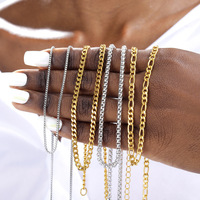 Personnalisé Chunky Twisted Miami Cubain Chaîne Tour de Cou 18K Or PVD Acier Inoxydable Collier Serpent Figaro Lien Corde Chaîne Pour Hommes Femmes