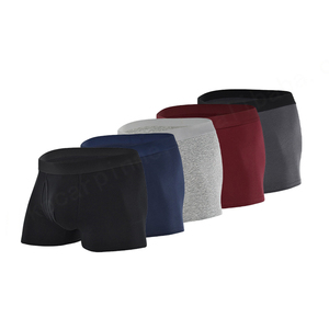 Calzoncillos y Bóxers deportivos para hombre de LICRA y algodón con logotipo personalizado de fábrica al por mayor, ropa interior para hombre - Product Image 1