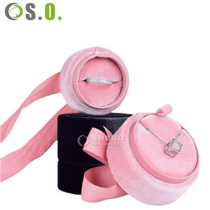 Caja de Joyería de Terciopelo, Empaque Personalizado con Logotipo, Cajas de Joyería de Gamuza - Product Image 2