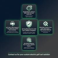Carrito de Golf Eléctrico de 8 Plazas (6+2 Pasajeros), Motor de CA de 4.0kW, Batería de 60V 100A, Homologado para Circular por la Calle, para Hoteles y Resorts