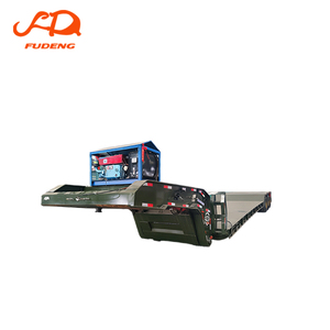Remorque surbaissée <span class=keywords><strong>à</strong></span> col de cygne détachable FUDENG Group, 100 tonnes, semi-remorque hydraulique amovible <span class=keywords><strong>à</strong></span> plateau bas <span class=keywords><strong>à</strong></span> <span class=keywords><strong>vendre</strong></span> au Congo - Product Image 1