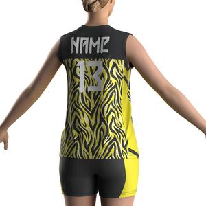 Camiseta Deportiva de Voleibol de Secado Rápido Sublimada de Alta Calidad, Uniforme de Voleibol Personalizado para Mujer - Product Image 6