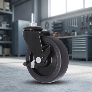 Furniture Caster 3 Inch Swivel with Brake TPR Material for <b>Chair</b> Table Hospital School Use - Product Image 3