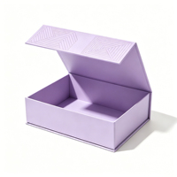 Boîte cadeau magnétique en carton rigide sur mesure avec logo personnalisé pour cosmétiques - Options noir/blanc et rose, taille personnalisée