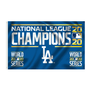 Bandera de los Dodgers de Los Ángeles 2020, Campeones de la Liga Nacional y de las Series Mundiales, 3x5 pies, Bandera de Poliéster de Doble Cara - Product Image 6