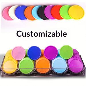 ผู้ผลิตเหรียญพลาสติกเปล่าขายส่ง ขายตรง กันน้ำ สีไม่ซีดจาง พิมพ์ลายโลโก้ตามสั่ง พิมพ์สีลงบนเหรียญ - Product Image 1