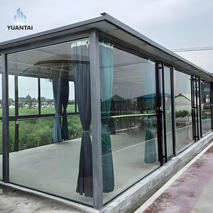 Veranda in Lega di Alluminio per Esterni Yuantai con Vetro Temperato Impermeabile e Isolante Termico per <span class=keywords><strong>Progetti</strong></span> di Ville, Cortili, Giardini e Balconi - Product Image 1
