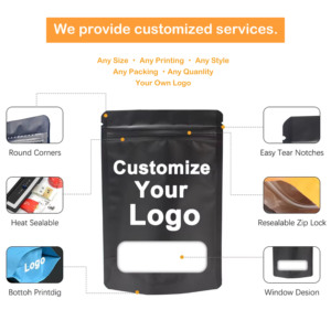 Offre Spéciale : Sachets Ziplock Personnalisables avec Votre Logo et Fenêtre Transparente, en Matériau <span class=keywords><strong>Alimentaire</strong></span>, Sachets en Aluminium pour Myrtilles, Yaourts et Croustilles - Product Image 6