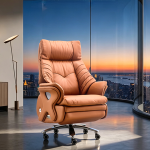 Silla Ejecutiva <span class=keywords><strong>de</strong></span> Lujo para <span class=keywords><strong>Oficina</strong></span>, Diseño Moderno, Ergonómica, Eléctrica, con Masaje, Reclinable, <span class=keywords><strong>de</strong></span> Cuero Genuino, para <span class=keywords><strong>Muebles</strong></span> <span class=keywords><strong>de</strong></span> <span class=keywords><strong>Oficina</strong></span> en Casa - Product Image 2