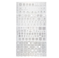 4PCS Stencil BGA Universal untuk MTK MSM Samsung Huawei Xiaomi iPad CPU RAM PM Power IC Reball Pin BGA Template Panas Langsung