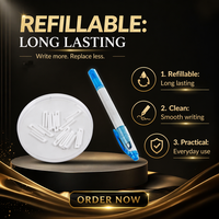 Recharge de pointe pour stylo surligneur PE, pointe d'écriture pour marqueurs et surligneurs, composants essentiels PLC, fabriqué en Chine, 0,001 kg