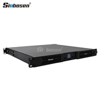 Amplificateur de puissance numérique de classe D 1U 2*6000W 2 canaux haute performance pour grandes scènes