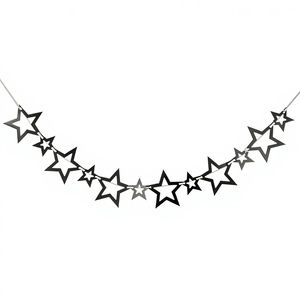 Ghirlanda di <span class=keywords><strong>Stelle</strong></span> Iridescenti Appese, Decorazione per Feste, <span class=keywords><strong>Stelle</strong></span> Traforate per Eventi, Feste e Decorazioni per Asili - Product Image 3