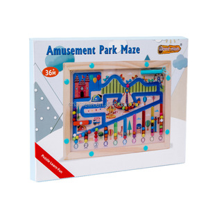 Tùy chỉnh Montessori 3 phong cách Mê Cung đồ chơi bằng gỗ Đồ chơi giáo dục sớm giáo dục động vật Giao thông vận tải trẻ em nhận thức của quà tặng tốt nhất - Product Image 5